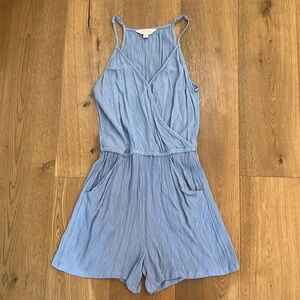Market spruce blue romper